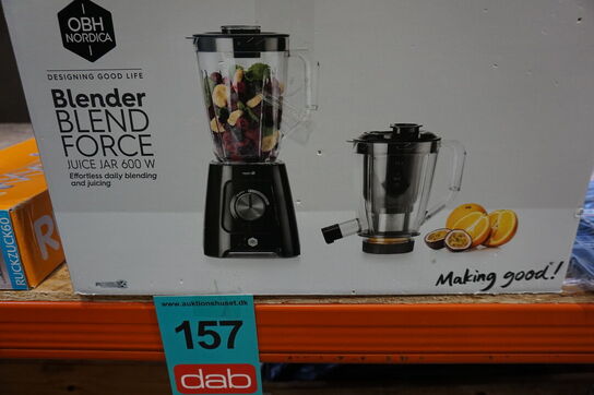OBH Nordica blendforce 2-i-1 blender og juicer - sort