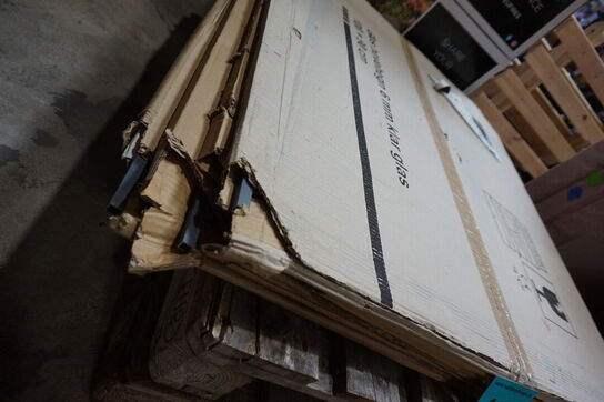 4 stk Nordic glas havehegn til alu stolper