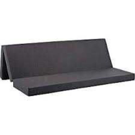 Sleepy lux foldemadras Antracit 180x150x12 cm