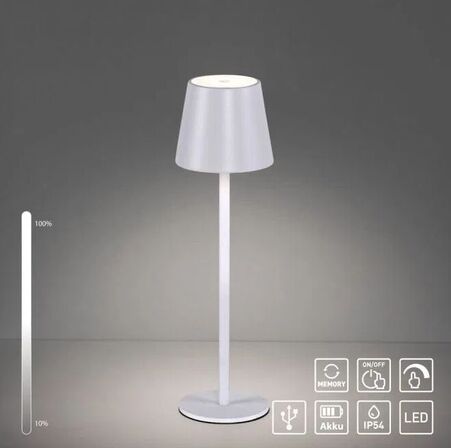 2 stk. paul neuhaus udendørs batteridrevet bordlampe(ubrugt)