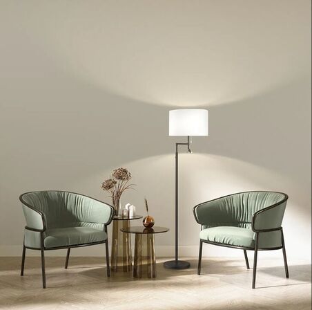 Fischer og honsel teramo gulvlampe m. læselys dæmp(ubrugt)