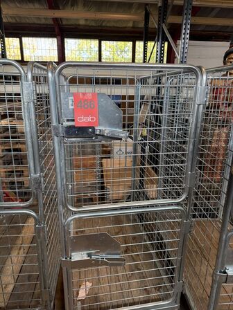 Transportbur med todelt låge & træbund