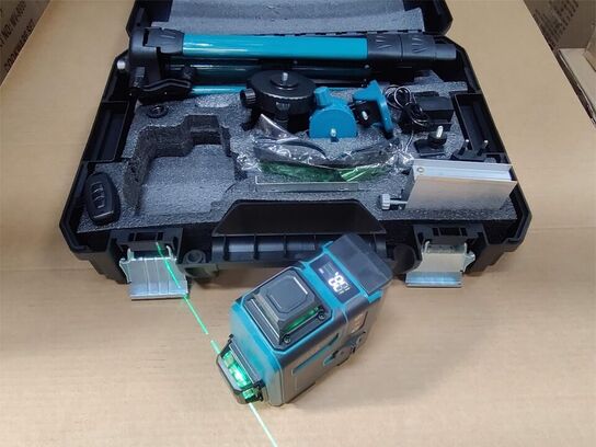 Bygge laser med kraftig grøn laser 16 linjer, 25 m rækkevidde.