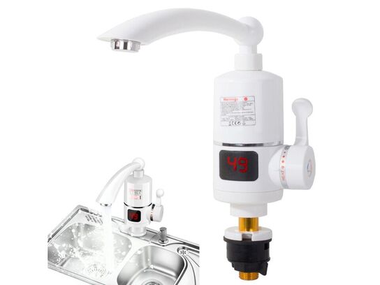 Vandhane med indbygget vandvarmer.