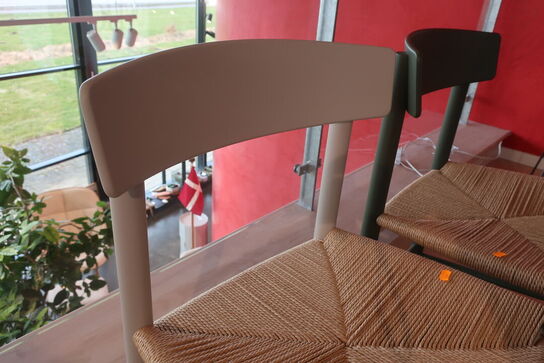 2 stk. spisebordsstole FREDERICIA FURNITURE "J39, Folkestolen, Børge Mogensen"