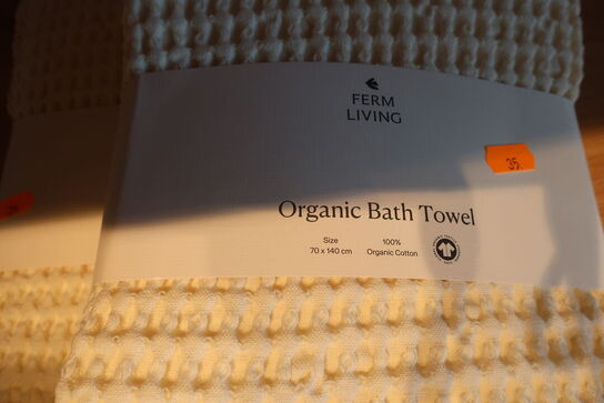 2 stk. håndklæder FERM LIVING 70x140 cm. 