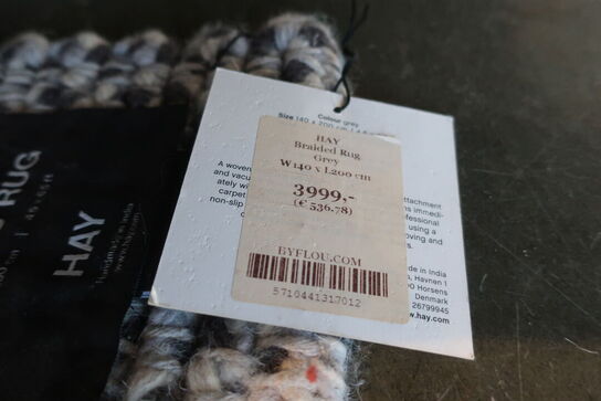 Gulvtæppe HAY Braided Rug 140x200 cm. 