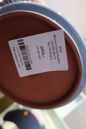 Lysestage samt 2 stk. kopper 