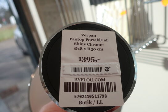 Bordlampe VERPAN Pantop Shiny Chrome 