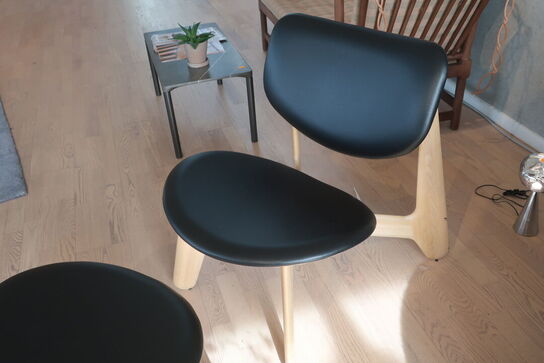 Loungestol med skammel TOM DIXON Slab 