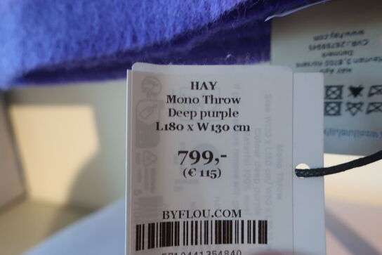 Pude samt tæppe HAY 