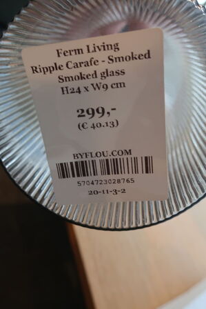 Vase FERM LIVING Ripple Carafe 