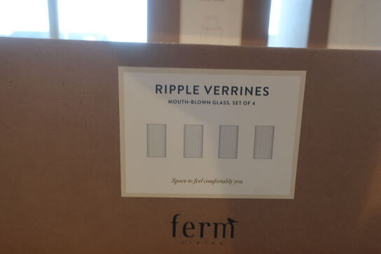 4 stk. glas FERM LIVING Ripple Verrines