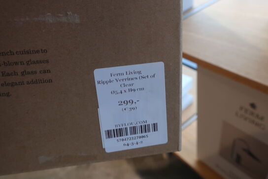 4 stk. glas FERM LIVING Ripple Verrines
