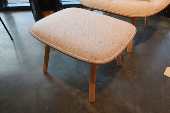 Loungestol m. skammel HAY Uchiwa Quilted Chair 