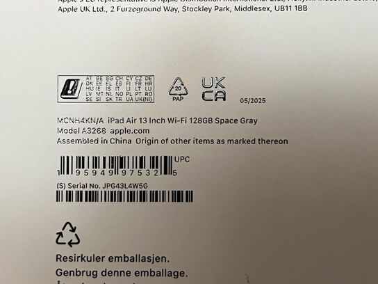 Apple IPAD Air. 4Gen. Med magic tastertur