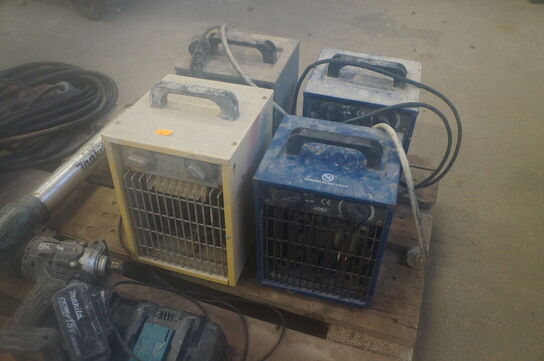 4 stk. Varmeblæsere