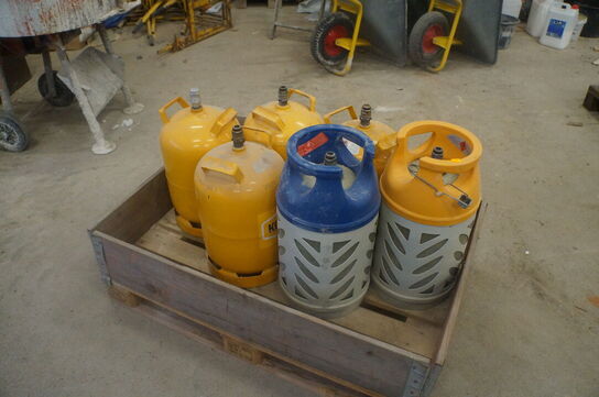 6 stk. Gasflasker