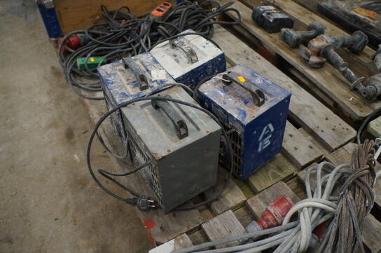 4 stk. Varmeblæsere