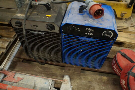 2 stk. Varmeblæsere