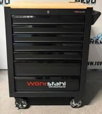 Værktøjsvogn, Wohrstahl, 7 skuffer inkl. Værktøj 
