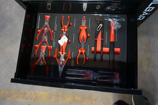 Værktøjsvogn, Stahlbär, 7 skuffer inkl. Værktøj 