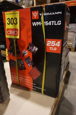 Widmann WM-254TLG: 254 stykker professionelt værktøjssæt i trolley   