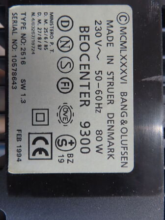 B&O musiksystem