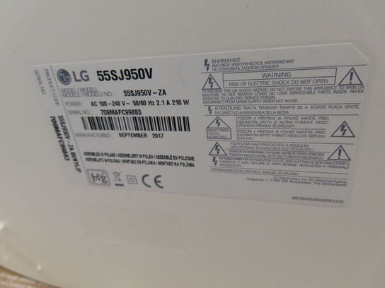LG 55" fladskærm