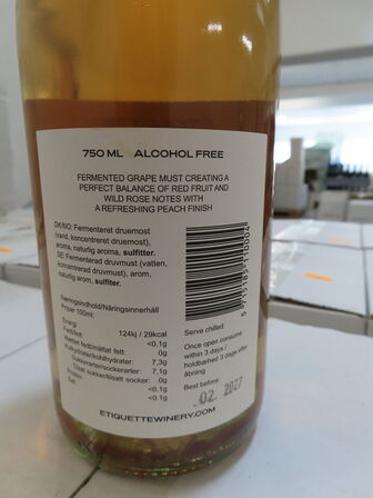 24 stk. Rosé, alkoholfri vin, ÉTIQUETTE WINERY