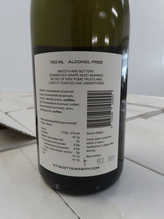 24 stk. Smooth & Buttery, alkoholfri vin, ÉTIQUETTE WINERY
