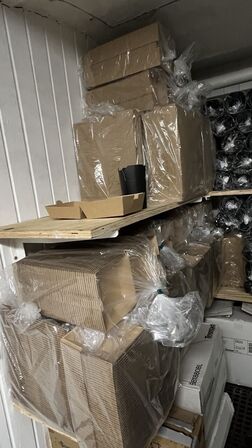 Parti med catering emballage