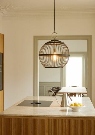 Halo design stockholm ø50 sort  træ(ubrugt)