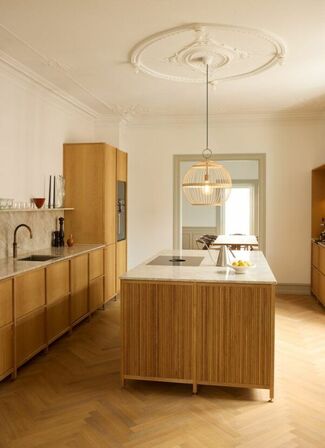 Halo design stockholm ø50 natur pendel træ(ubrugt)