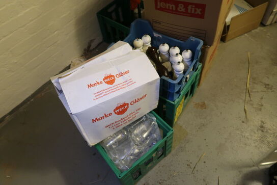 Div. Engangsservice, vinglas, affaldsække, puder m.m.