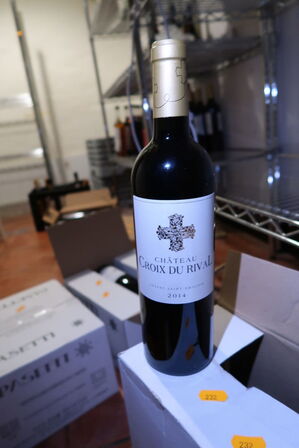 6 flasker rødvin CHATEAU CROIX DU RIVAL 2014