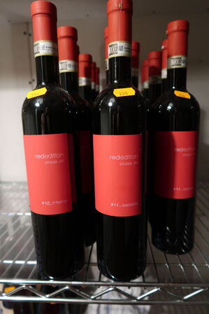 6 flasker rødvin REDEDITION PLOZZA VINI 11 SASSELLA