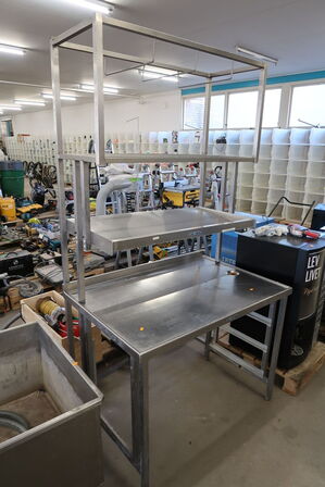 Rustfri sorteringsbord