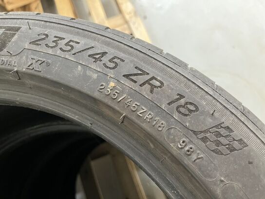 4 stk. dæk MICHELIN 235/45 ZR18, Pilot sport 4