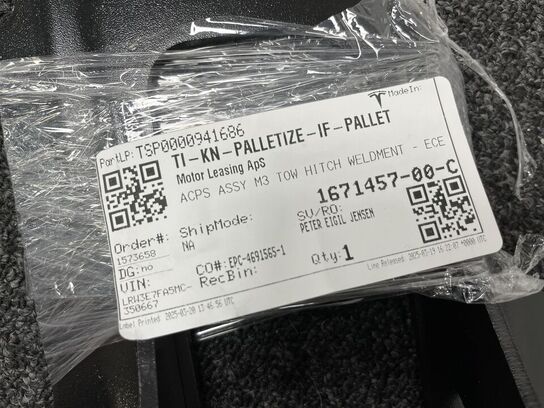 Ophæng til træk TESLA ORIS Typ : E660