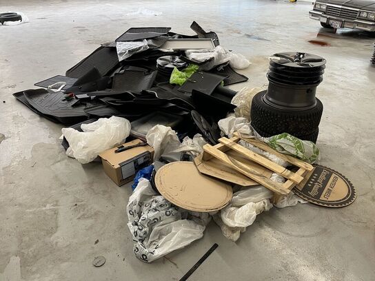 Assorteret måtter og bildele