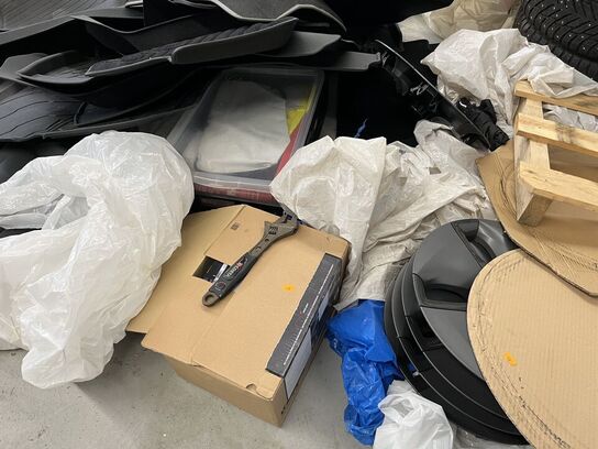 Assorteret måtter og bildele