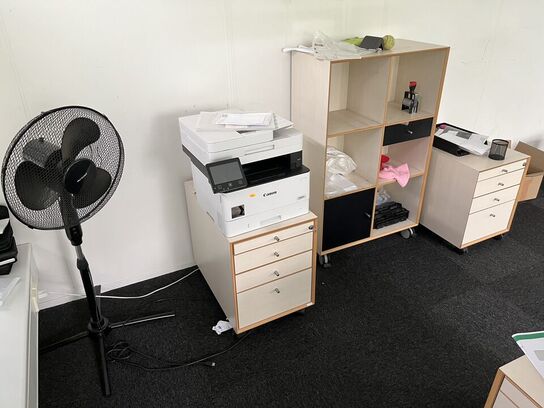 Div. reoler med indhold og blæser