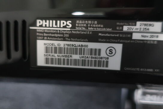 3 stk. computer skærme PHILIPS OG SAMSUNG