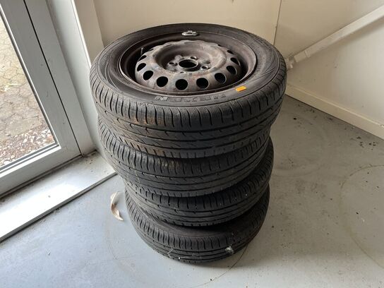 4 stk. dæk NEXEN med fælge 165/65 R14, Nblue