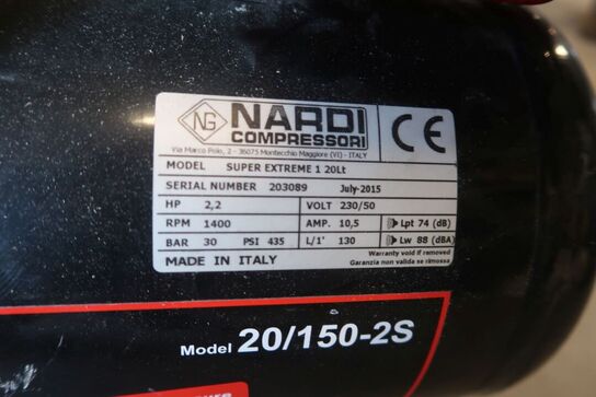 Højtrykskompresser Tjep 20/150-2S