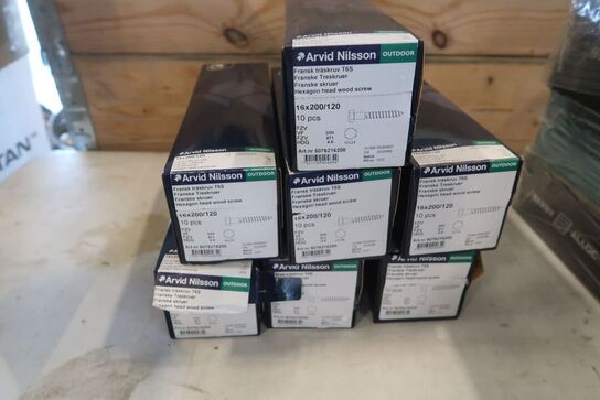 100 stk. franske skruer 16x200/120 mm