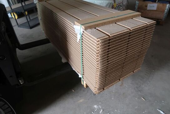 24 stk. gulvspånd plader med spor