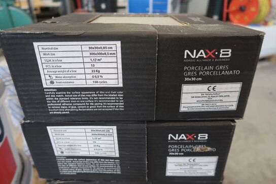 5,85 m2 fliser 30x30 cm