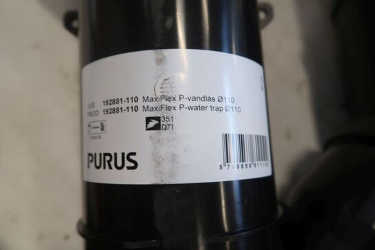 2 stk. Purus P vandlåse Ø110 mm